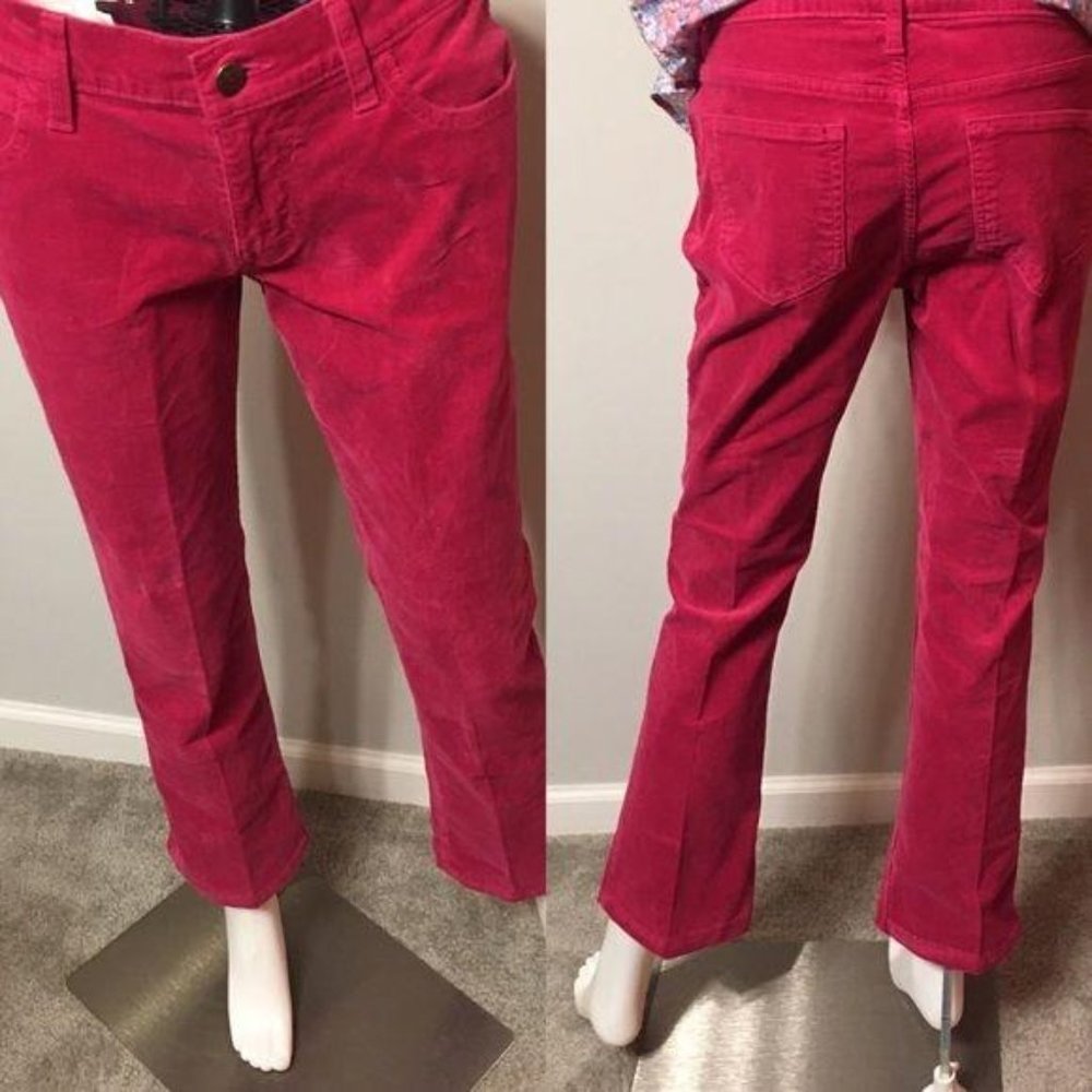 Old Navy Pink Corduroy Boot Leg Low Rise Size 4